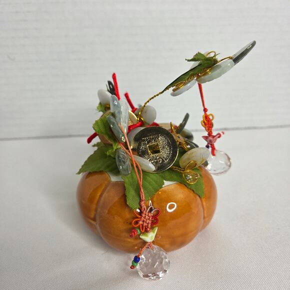 Vintage Chinese Gemstone  Bonsai Flower Feng Shui Money Tree - Picture 2 of 7